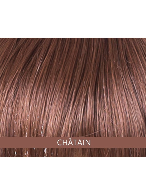 Frange lisse Les Franjynettes pour enfant, fibre synthétique douce, maintien breveté Les Franjynes, idéale sous turban ou bonnet
