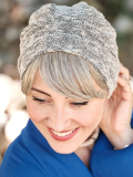 Bonnet Lili Sablé Gris Chiné - jacquard français, doublure thermorégulatrice, protection UPF40+