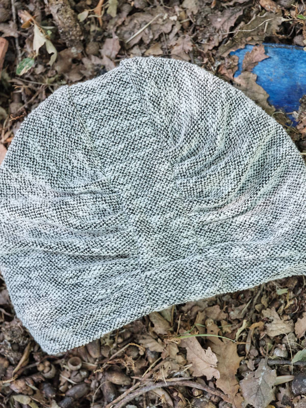 Bonnet Lili Sablé Gris Chiné - jacquard français, doublure thermorégulatrice, protection UPF40+