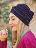 Bonnet Fébibi Notte bleu rayé rouge et blanc — confort et style