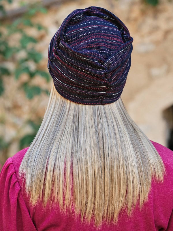 Bonnet Fébibi Notte bleu rayé rouge et blanc — confort et style