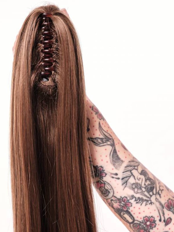 Queue de Cheval Les Franjynes 70 cm — pose facile, fibre naturelle, look instantané