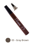 Stylo à sourcils liquide waterproof 4 pointes : tracé fin et effet poil à poil naturel longue durée