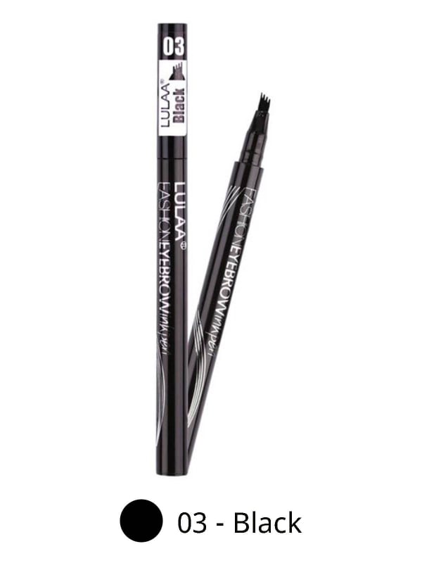 Crayon à sourcils liquide waterproof 4 pointes : effet poil à poil naturel, longue tenue, application précise