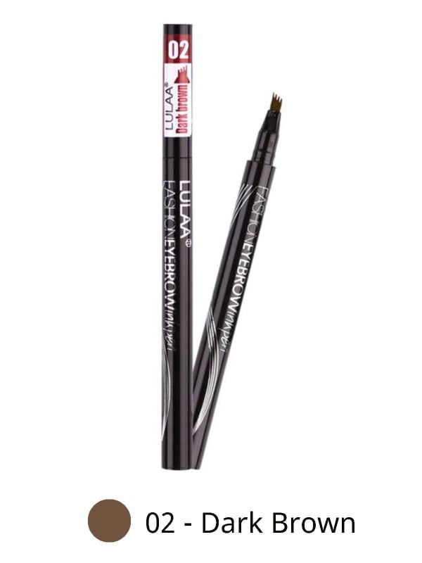 Crayon à sourcils liquide waterproof 4 pointes : effet poil à poil naturel, longue tenue, application précise