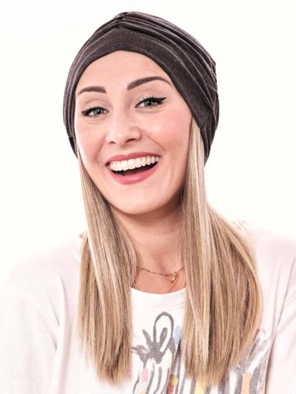 Couronne de cheveux mi-longue Les Franjynes : frange reverse nuque en fibre synthétique premium, maintien breveté, compatible tu