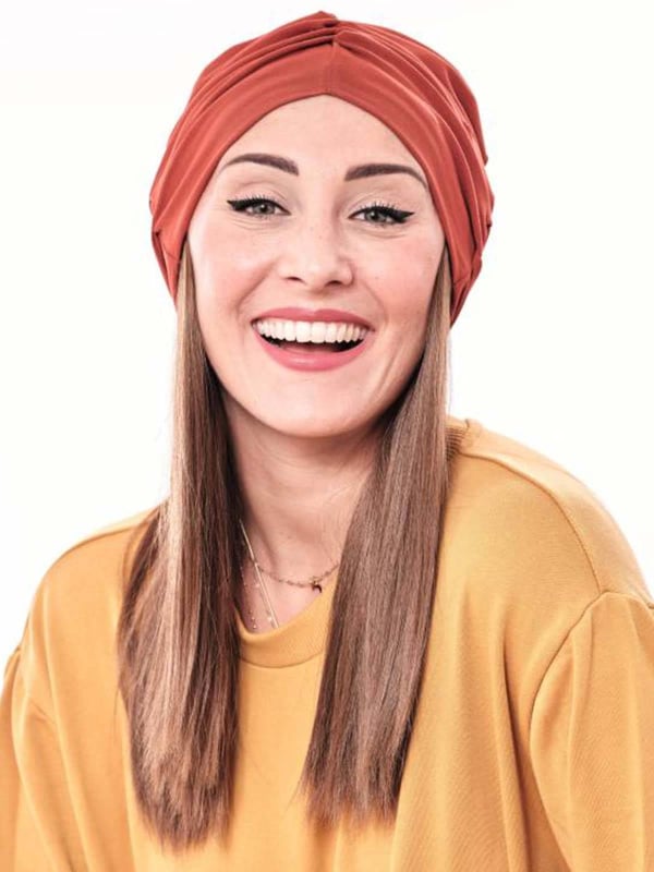 Couronne de cheveux mi-longue Les Franjynes : frange reverse nuque en fibre synthétique premium, maintien breveté, compatible tu