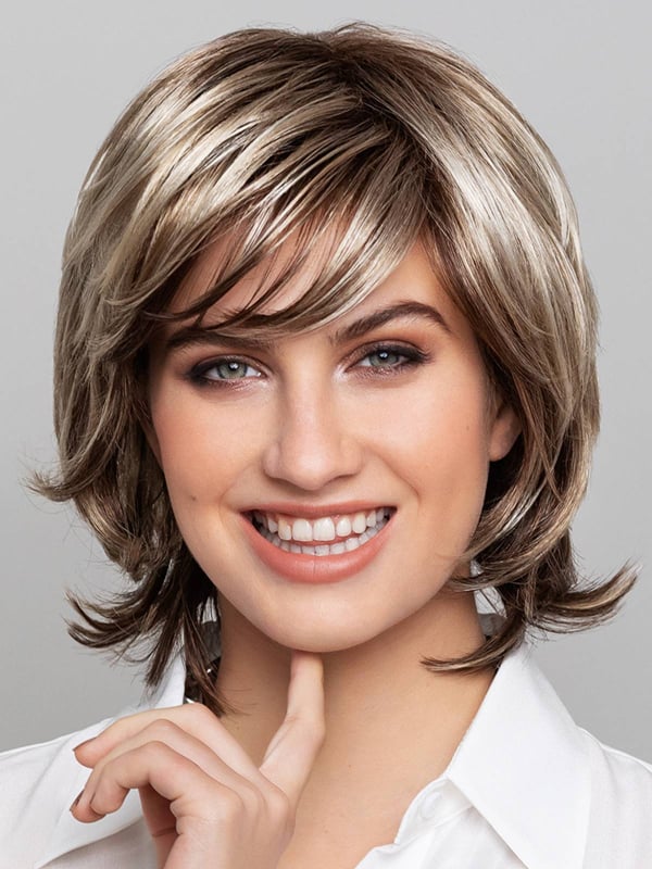 Perruque Sun Click II Gisela Mayer, coupe mi-longue dégradée, style moderne et féminin
