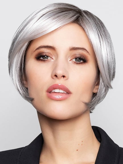 Perruque Sun Club mi-long dégradé, rendu naturel et élégant