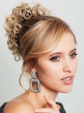 Chouchou chignon Pastis Gisela Mayer à pince crabe, fibre synthétique, volume maxi bun instantané