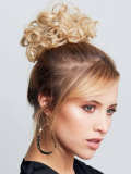 Chignon Rum Gisela Mayer synthétique à pince crabe, effet coiffé-décoiffé naturel