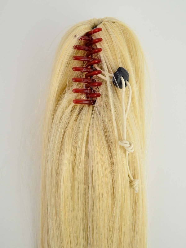 Extension queue de cheval Jeannie Small Clip 52 cm, lisse, fixation pince crabe 5,5 cm – Gisela Mayer (fibre synthétique)
