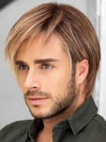 Perruque homme Modern Cut Mono Lace Gisela Mayer : look surfeur, finition mono lace discrète, rendu naturel et confort longue du
