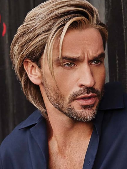 Perruque Fashion Cut Lace Part - mi-longue dégradée, collection Men Line by Gisela Mayer