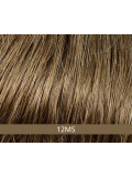 Perruque homme High End George Gisela Mayer : cheveux lisses, volume naturel, tulle cinéma invisible (couleur 6MS).