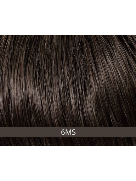 High End George — perruque homme, volume naturel et tulle cinéma — coloris 6MS, bonnet env. 57 cm