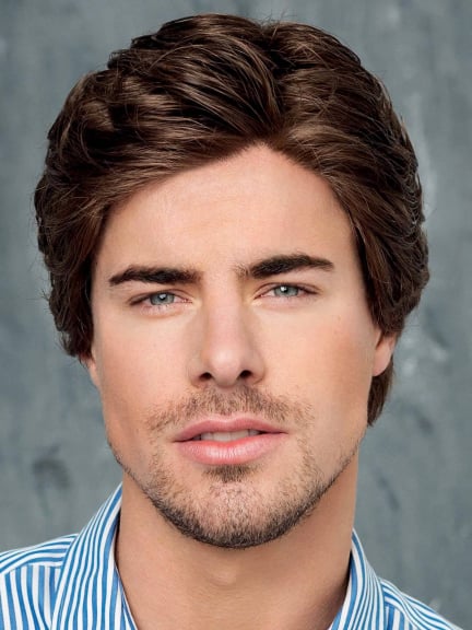 Adoptez Roger Mono Lace Large — perruque homme 58-59cm, dégradé stylé et tulle frontal