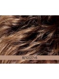 Perruque Beautiful Mono Lace : coupe courte volumineuse, tulle cinéma discret pour un rendu naturel et un coiffage souple de la 