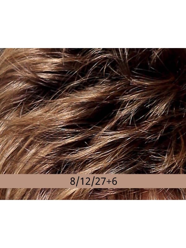 Perruque Beautiful Mono Lace : coupe courte volumineuse, tulle cinéma discret pour un rendu naturel et un coiffage souple de la 