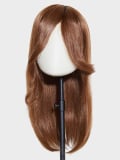 Volumateur Extra Long HH Filler Gisela Mayer : cheveux 100% naturels 45 cm, monofilament transparent, frange 20 cm, densité disc