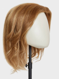Volumateur Solution C Echthaar en cheveux naturels Remy 43 cm, base monofilament 19x18 cm avec 3 pinces pour un effet naturel