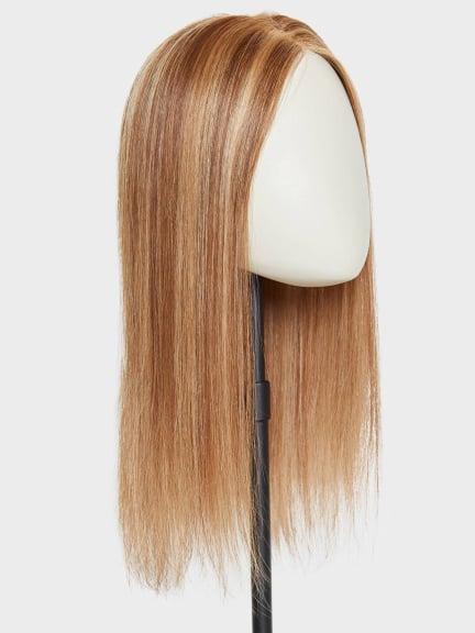Top Filler Delia Mono — Volumateur clipsable en cheveux naturels 14x18 cm, 40 cm de longueur