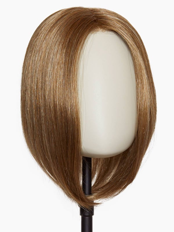 Volumateur Top Page Gisela Mayer : carré mi-long 25 cm, base 15x13 cm, mono-filament naturel, fixation par 4 pinces
