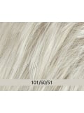 Volumateur New Top Filler Perfection Mono Lace 14 cm : topper synthétique à clips, monofilament + tresse, 21x23 cm, effet nature
