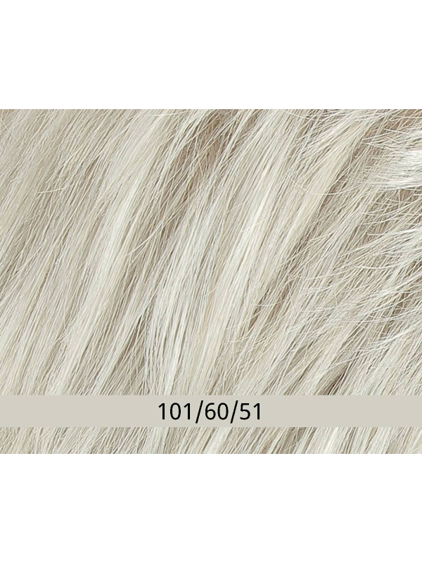 Volumateur New Top Filler Perfection Mono Lace 14 cm : topper synthétique à clips, monofilament + tresse, 21x23 cm, effet nature