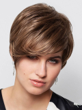 Visconti Modern Cut — perruque courte moderne, mèche latérale