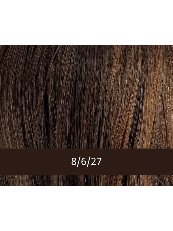 Visconti Race Lace Part Andrea Visconti (Gisela Mayer) : perruque carré mi-long dégradé avec mèche, volume naturel et rendu disc