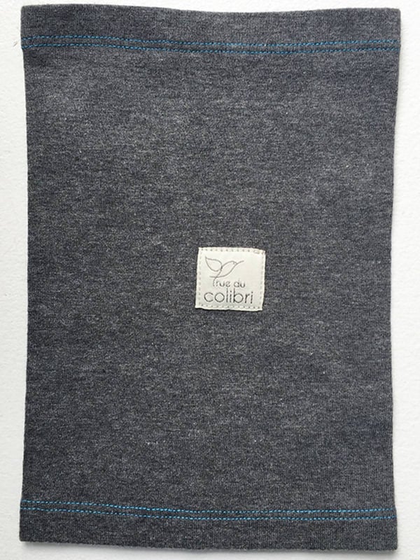 Manchon de protection Eclipseo gris en coton OEKO-TEX® pour cathéter PICC Line, confortable et discret