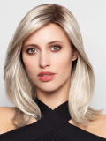 Perruque Luna Lace Gisela Mayer : cheveux longs lisses, dégradé autour du visage, finition lace pour un effet naturel.