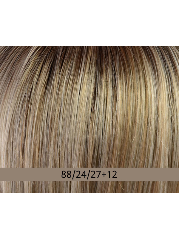 Perruque Luna Lace Gisela Mayer : cheveux longs lisses, dégradé autour du visage, finition lace pour un effet naturel.