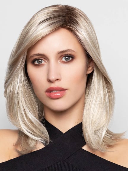 Techno Luna Lace : perruque longue, lisse et dégradée, fibre synthétique résistante à la chaleur