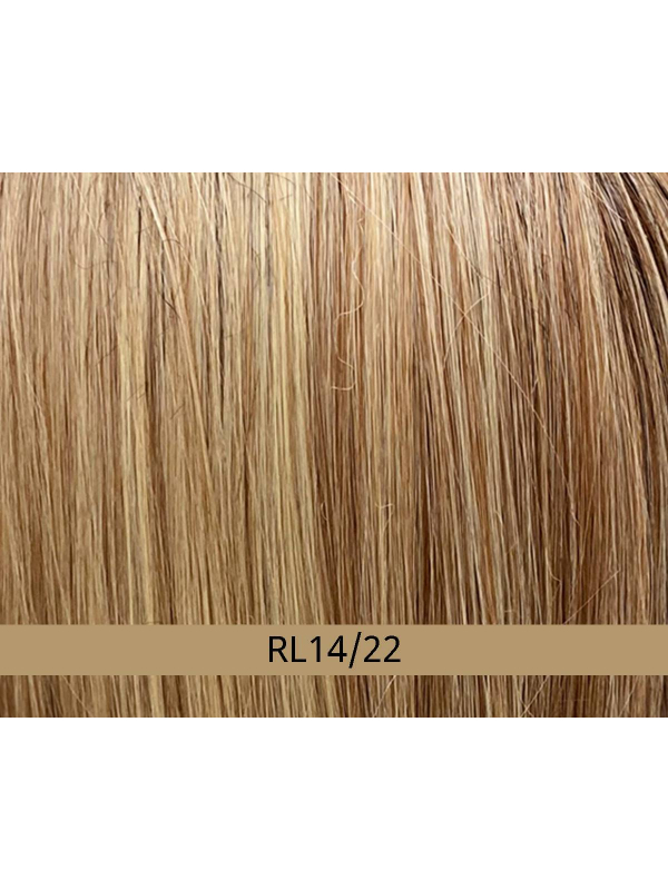 Perruque Nature Stage Mono Lace Gisela Mayer : coupe mi-longue effilée, lace discret, fibre synthétique thermo 150°C
