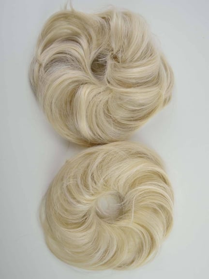 Mini Duo — duo de postiches montés sur élastique épais pour chignon volumineux