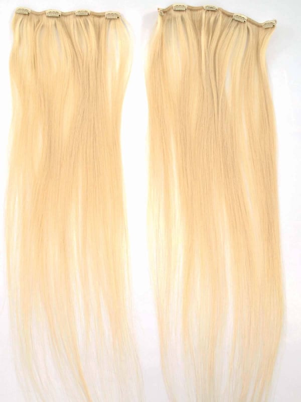 Voir Triple Weft Clip - lot de 2 extensions 100% cheveux, 60–65 cm, à clips