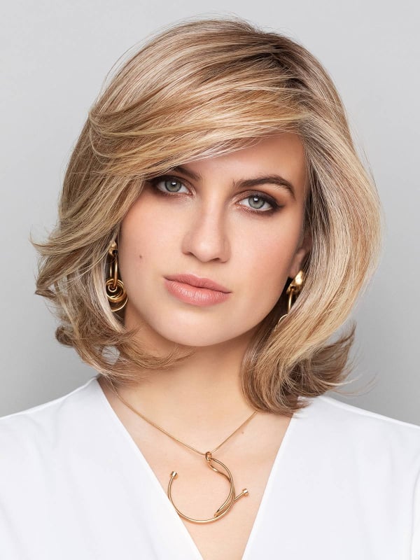 Nature Page Mono Lace Deluxe - Perruque mi-longue Nature-Fiber, bonnet fait-main