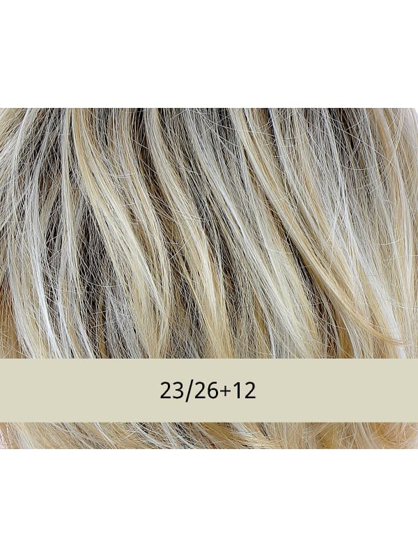 Perruque Dynamic Mono Lace Modern'Hair : boucles glamours, frange droite, volume aux épaules, aspect naturel et confortable.