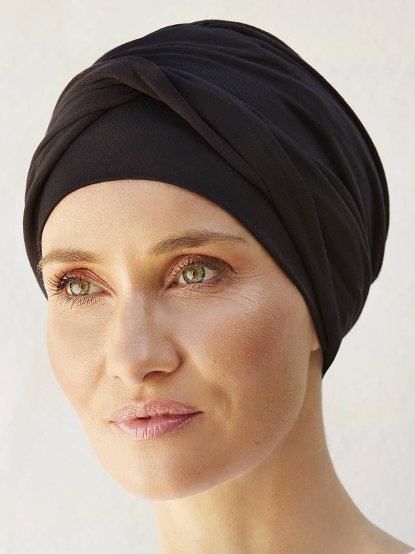 Bonnet turban Easy Bambou Christine Headwear en viscose de bambou Caretech®, doux et respirant, idéal en cas d’alopécie ou chimi