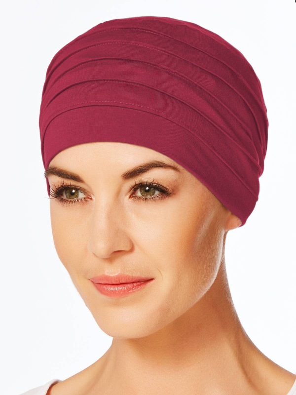 Bonnet Zen Bambou Christine Headwear en viscose de bambou Caretech® : turban discret, doux et respirant pour cuir chevelu sensib