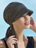 Casquette chimio Briana Cap Christine Headwear : visière large, UPF 50+ et technologie 37.5® pour confort et protection solaire.