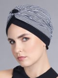 Turban Kiona Ellen Wille en coton : look féminin, confortable, couleurs faciles à assortir, à accessoiriser selon vos envies.