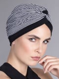 Turban Kiona Ellen Wille en coton : look féminin, confortable, couleurs faciles à assortir, à accessoiriser selon vos envies.