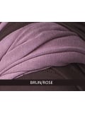 Turban Leslie MMParis bicolore, fibre de bambou : léger, doux, facile à nouer, effet volume et look naturel.