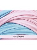 Turban Leslie MMParis bicolore, fibre de bambou : léger, doux, facile à nouer, effet volume et look naturel.