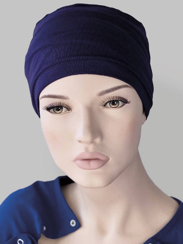 Turban Roméo MMParis en rayonne : bonnet simple, très léger et doux, à accessoiriser avec un foulard, idéal jour et nuit