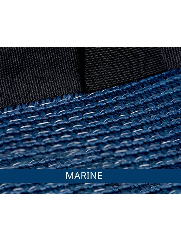 Chapeau canotier femme Venice en paille aérée, ruban noir, couleurs nature, noir ou bleu marine – protection solaire légère.