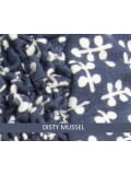Turban Elsa Ellen Wille en bambou-viscose, doux et respirant, avec motif floral sur le côté